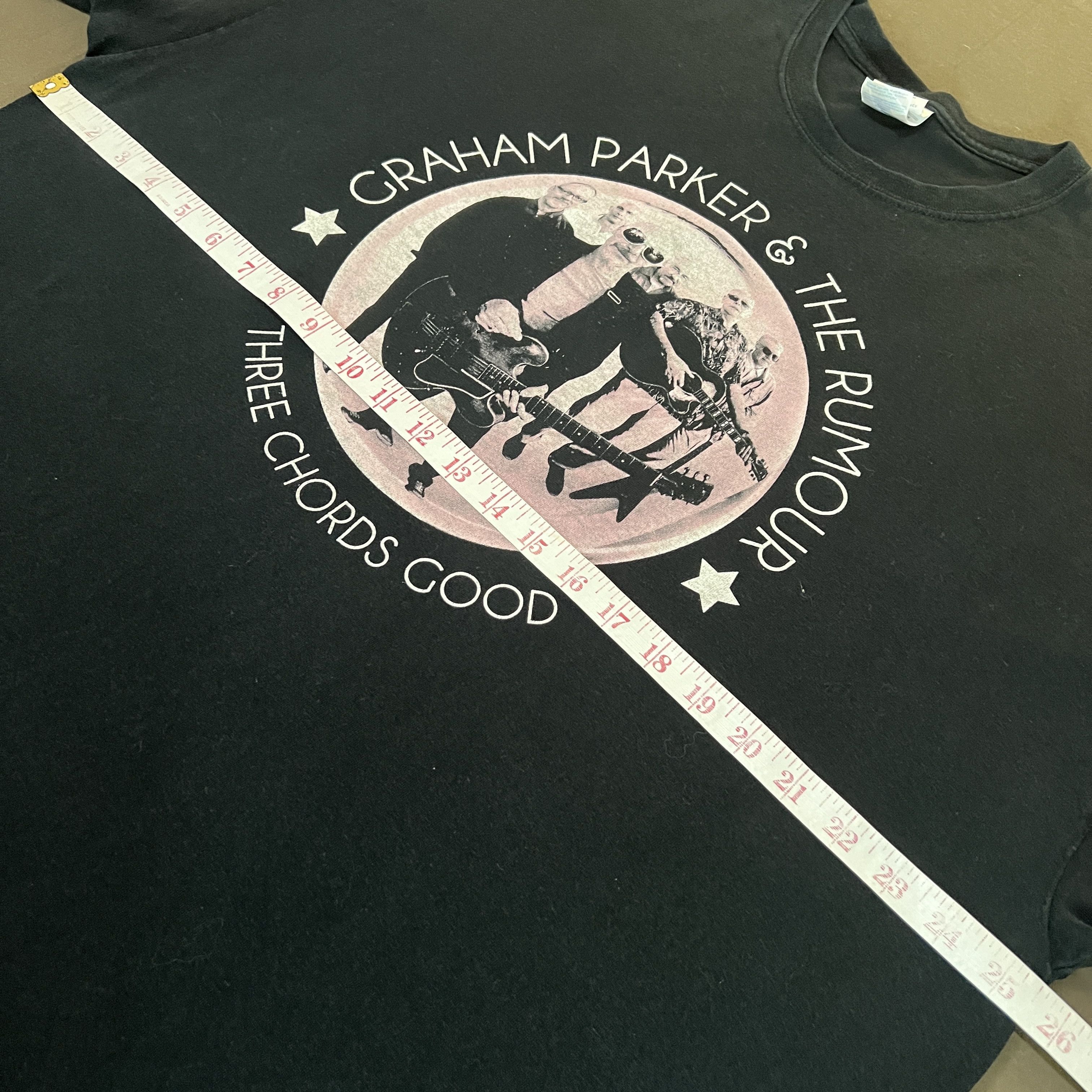 Band Tees Graham Parker & The Rumour Three ChordsGood Tee 2XL New wave Size US XXL / EU 58 / 5 - 6 Thumbnail