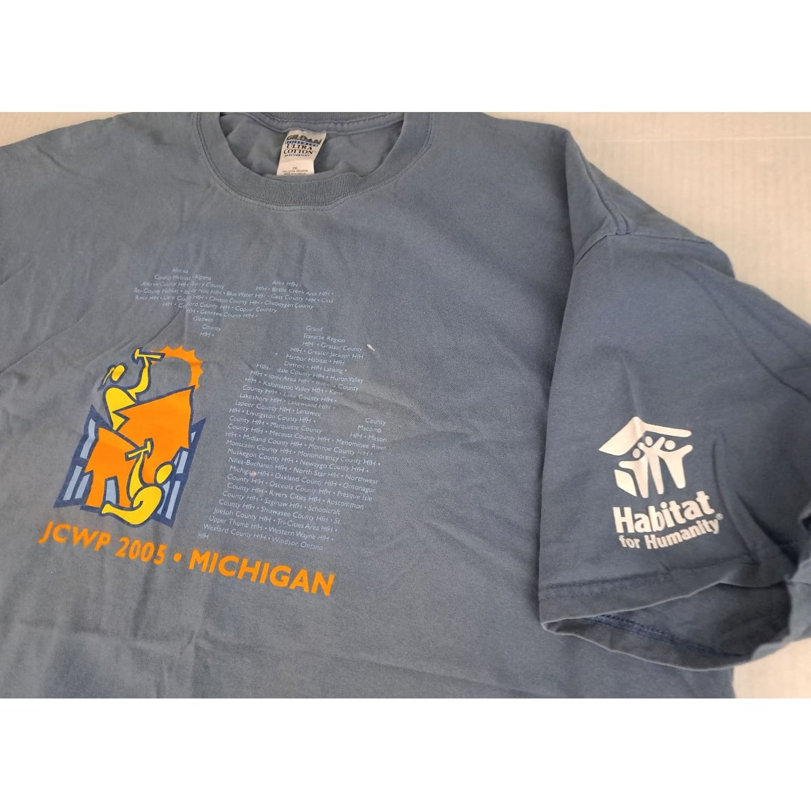 Habitat Vintage Gildan Heavy Cotton Graphic Shirt 2XL - Presidents U.S Size US XXL / EU 58 / 5 - 5 Thumbnail
