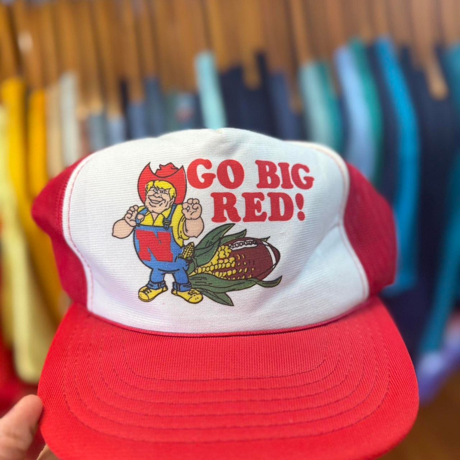 Vintage Vintage 90s Nebraska Huskers Go Big Red Trucker Cap Size ONE SIZE - 2 Thumbnail