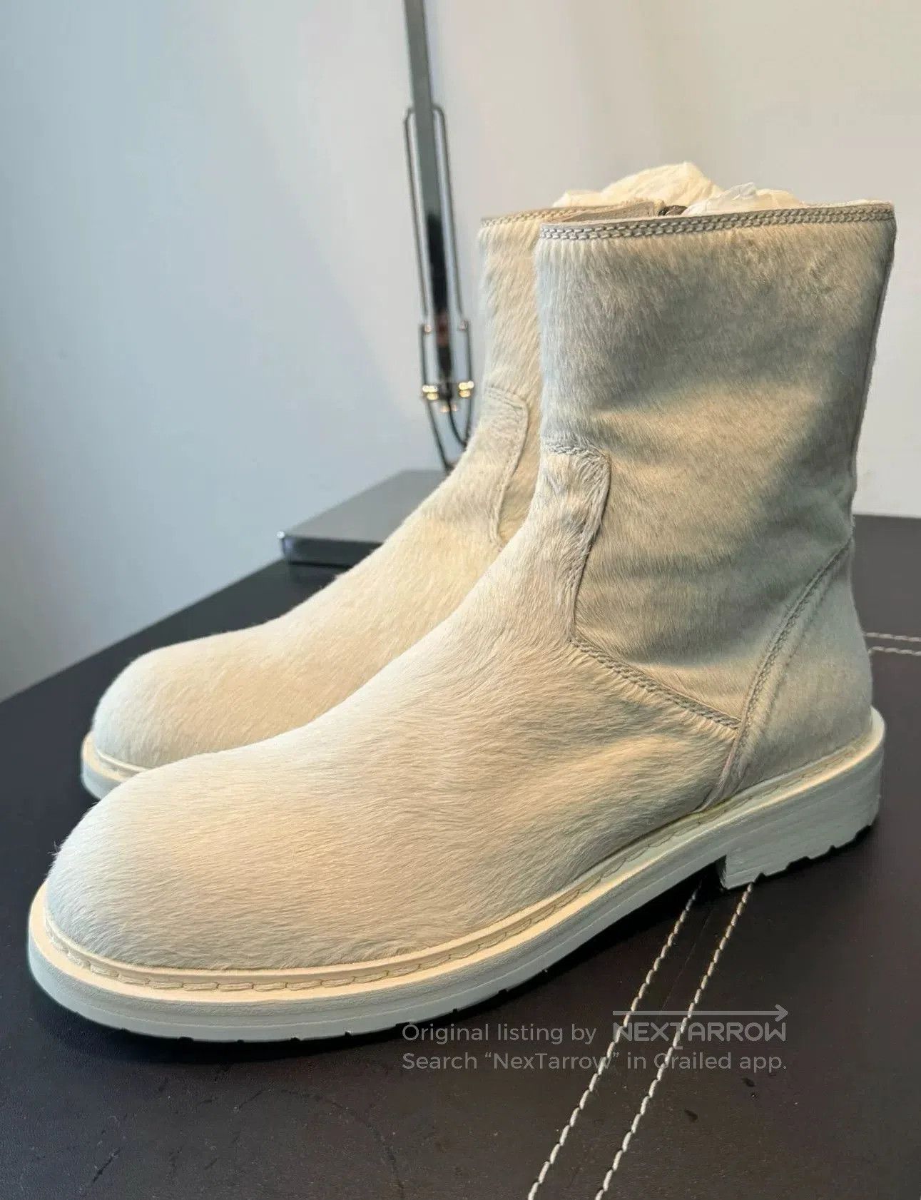 Ann Demeulemeester Ann Demeulemeester Vitello Backlace Boots. Size US 8 / IT 38 - 1 Thumbnail