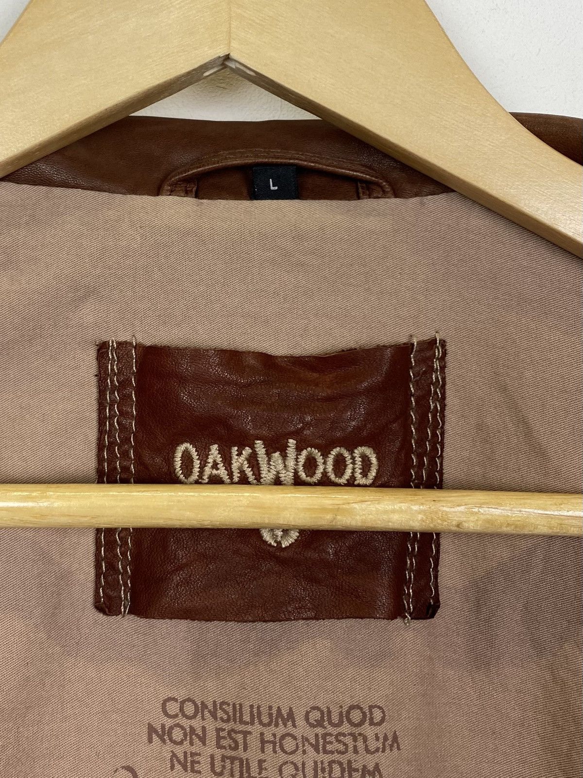 Other Vintage Oakwood Leather Jacket Brown Avant-Garde Japanese Size US L / EU 52-54 / 3 - 6 Thumbnail