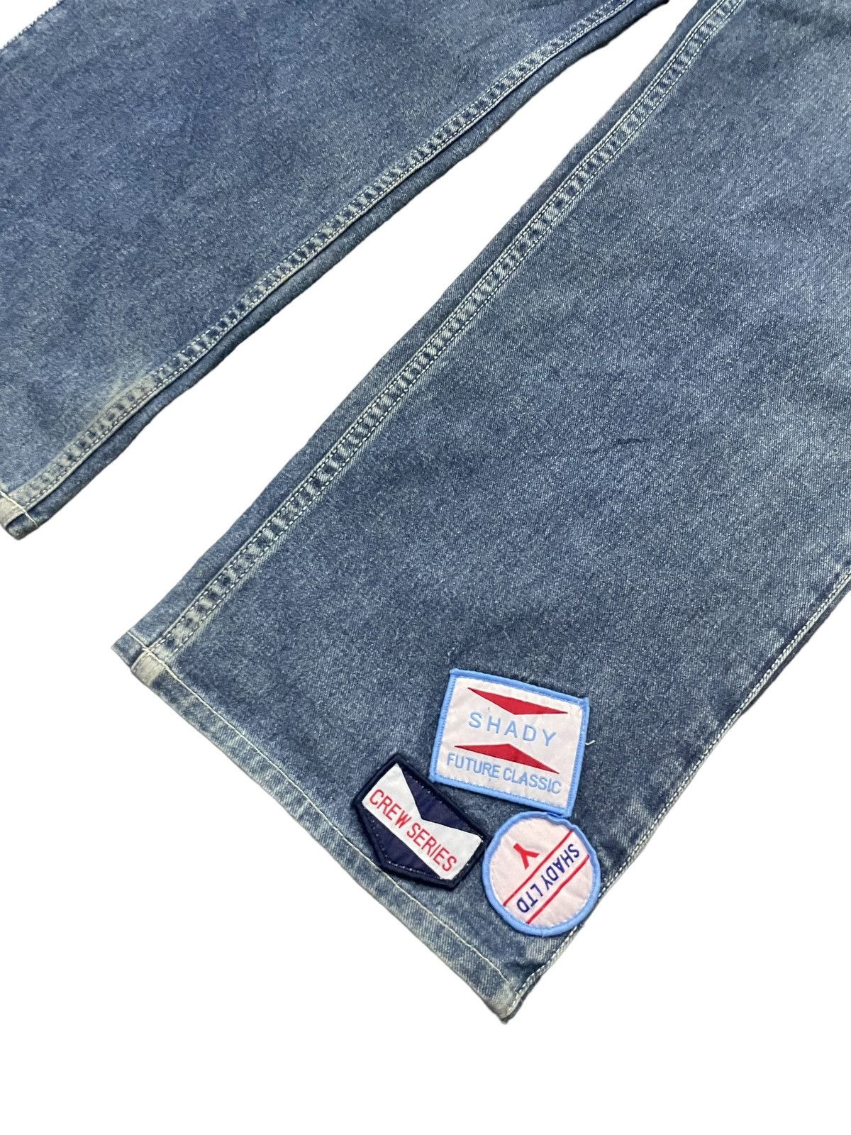 Eminem × JNCO Vintage Eminem Shady Ltd Patched Rap Baggy Massive Jeans Size US 34 / EU 50 - 8 Thumbnail