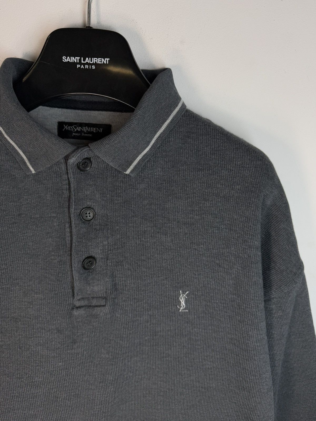 90’s YSL Sweatshirt 1/4 Quarter Zip y2k Sweater Old Money