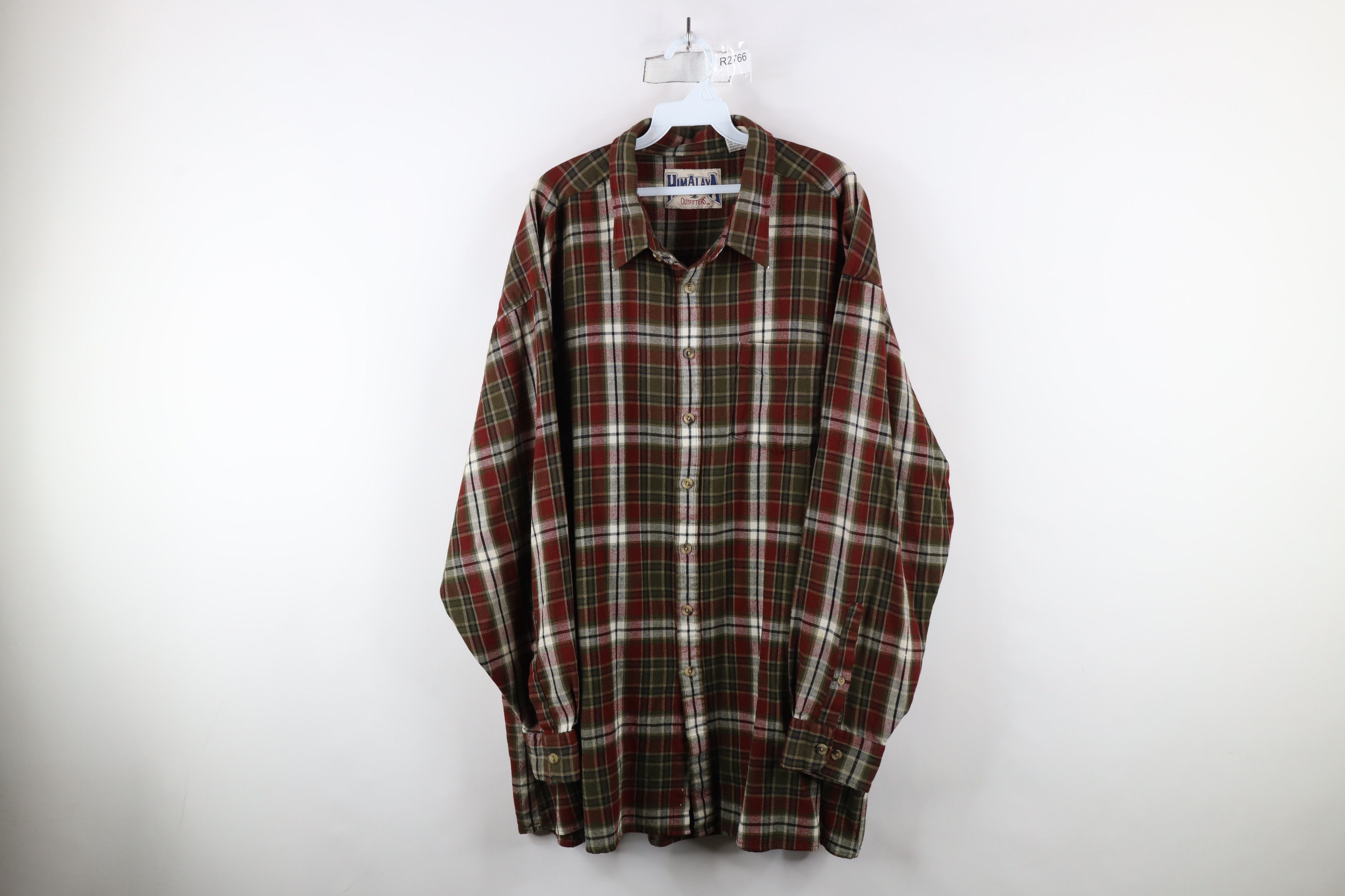Vintage Vintage 90s Streetwear Knit Flannel Collared Button Shirt Size US XXL / EU 58 / 5 - 1 Thumbnail