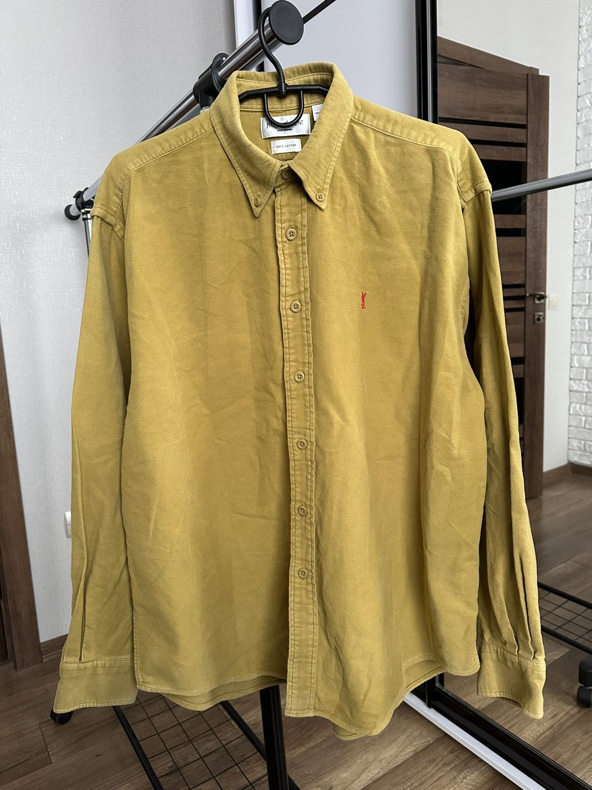 Yves Saint Laurent YSL Vintage Shirt Button Up Long Sleeve