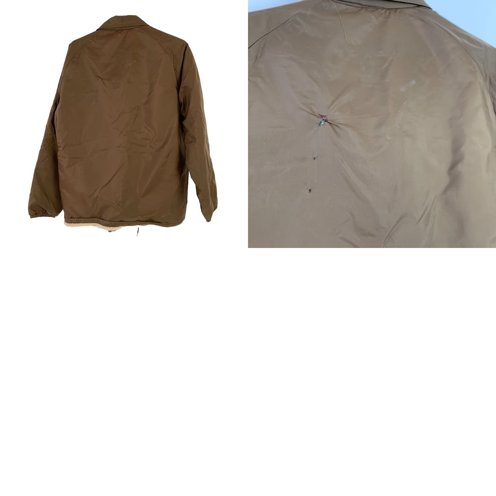 Vintage VINTAGE Sir Jac Windbreaker Jacket Brown Men L Nylon Mid-Length Button Collared 22" Chest Casual Outdoor Size US L / EU 52-54 / 3 - 8 Thumbnail