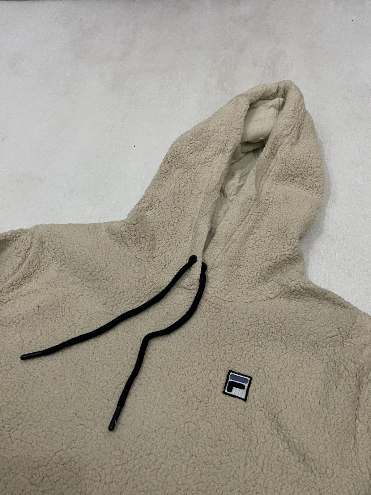 Fila Fila Plain Cream Fur Fleece Size M / US 6-8 / IT 42-44 - 3 Thumbnail