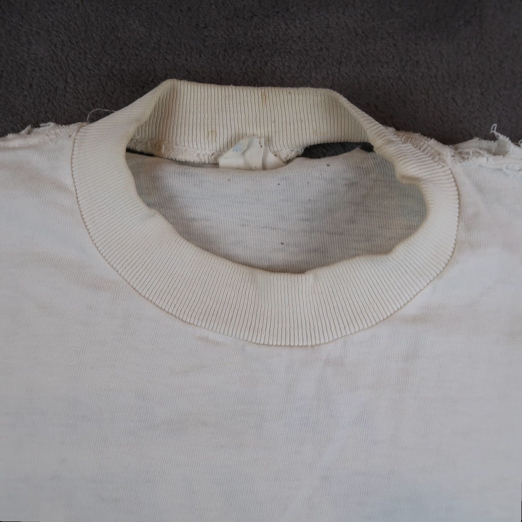 Vintage VINTAGE TownCraft T-Shirt Shirt Men S White 1960s USA Distressed Thrashed 60s Retro England Far West Theme Mens Size US S / EU 44-46 / 1 - 4 Thumbnail