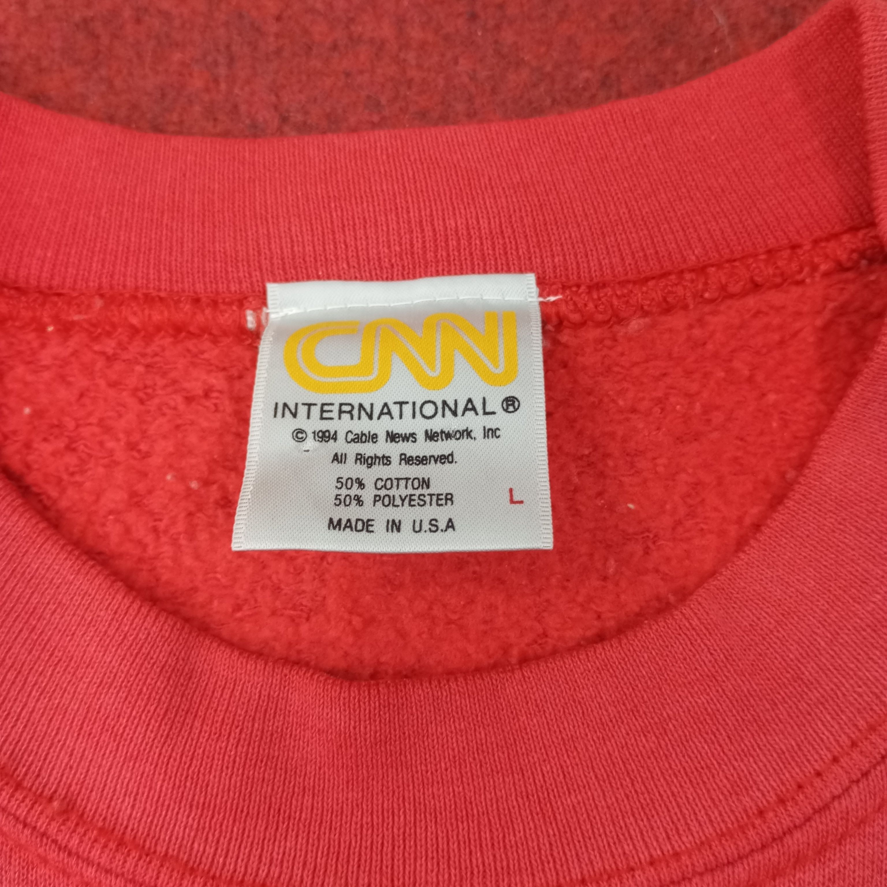 Vintage CNN Atlanta Promo Style Sweatshirt c227n22 Size US M / EU 48-50 / 2 - 4 Thumbnail
