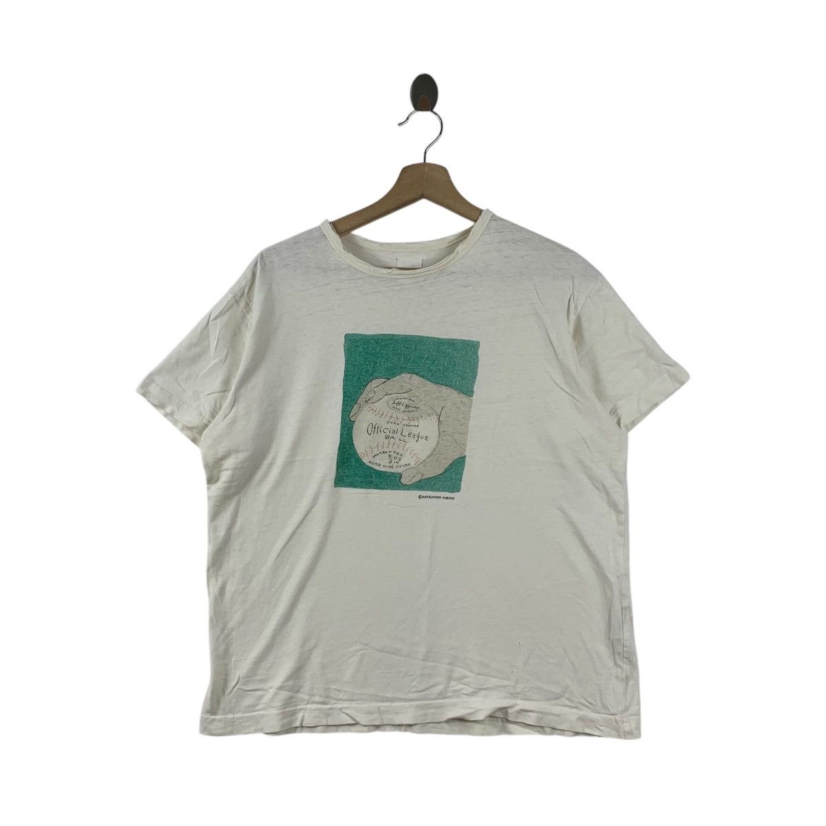 Karl Helmut Vintage KARL HELMUT x KATSUHIKO HIBINO Artwork Tee Shirt Size M / US 6-8 / IT 42-44 - 1 Thumbnail