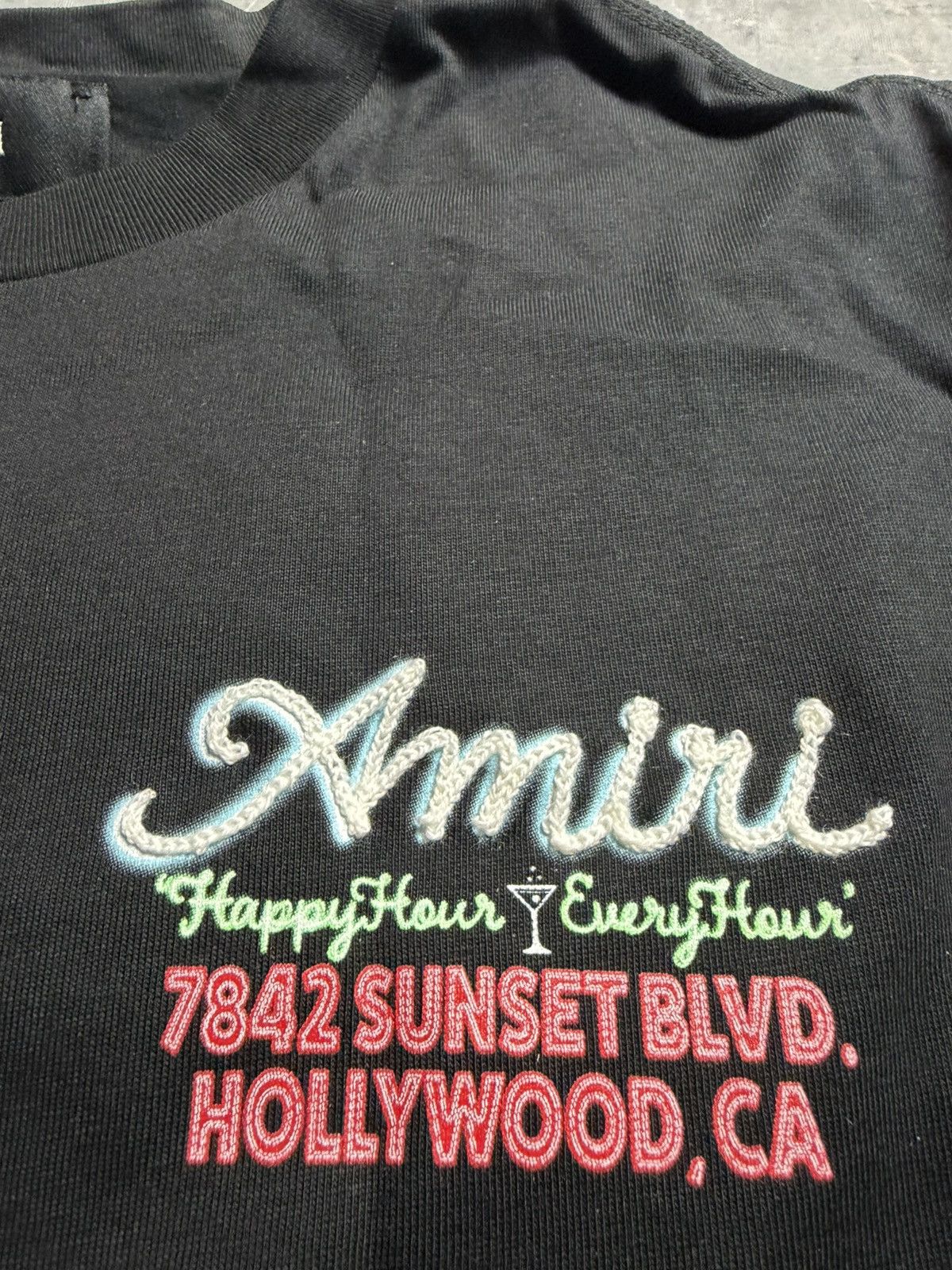 Amiri Amiri Neon Lights Embroidered Logo T-Shirt Size US L / EU 52-54 / 3 - 4 Thumbnail