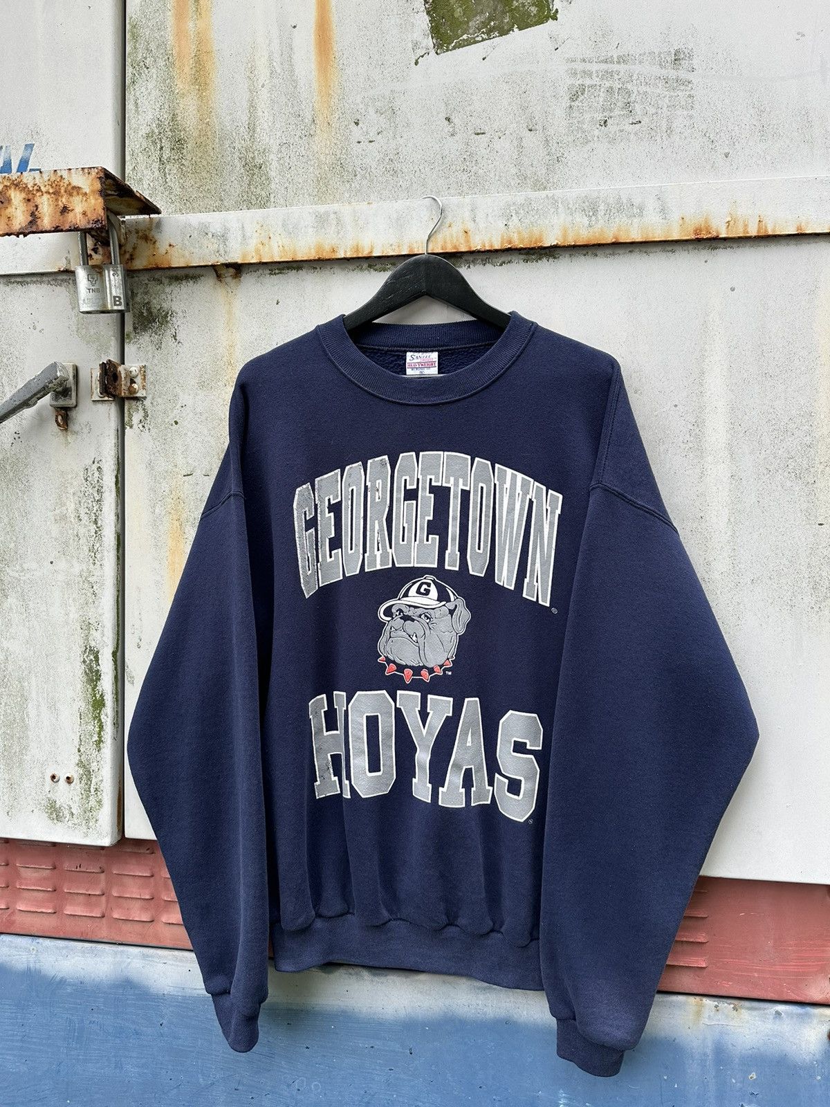 Vintage Vintage 90’s Georgetown Hoyas Baseball Crewneck Size US L / EU 52-54 / 3 - 1 Thumbnail