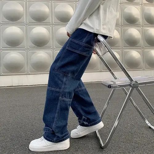 VIBE Skateboard Baggy Carpenter Denim Jeans Cargo y2k Size US 34 / EU 50 - 1 Thumbnail
