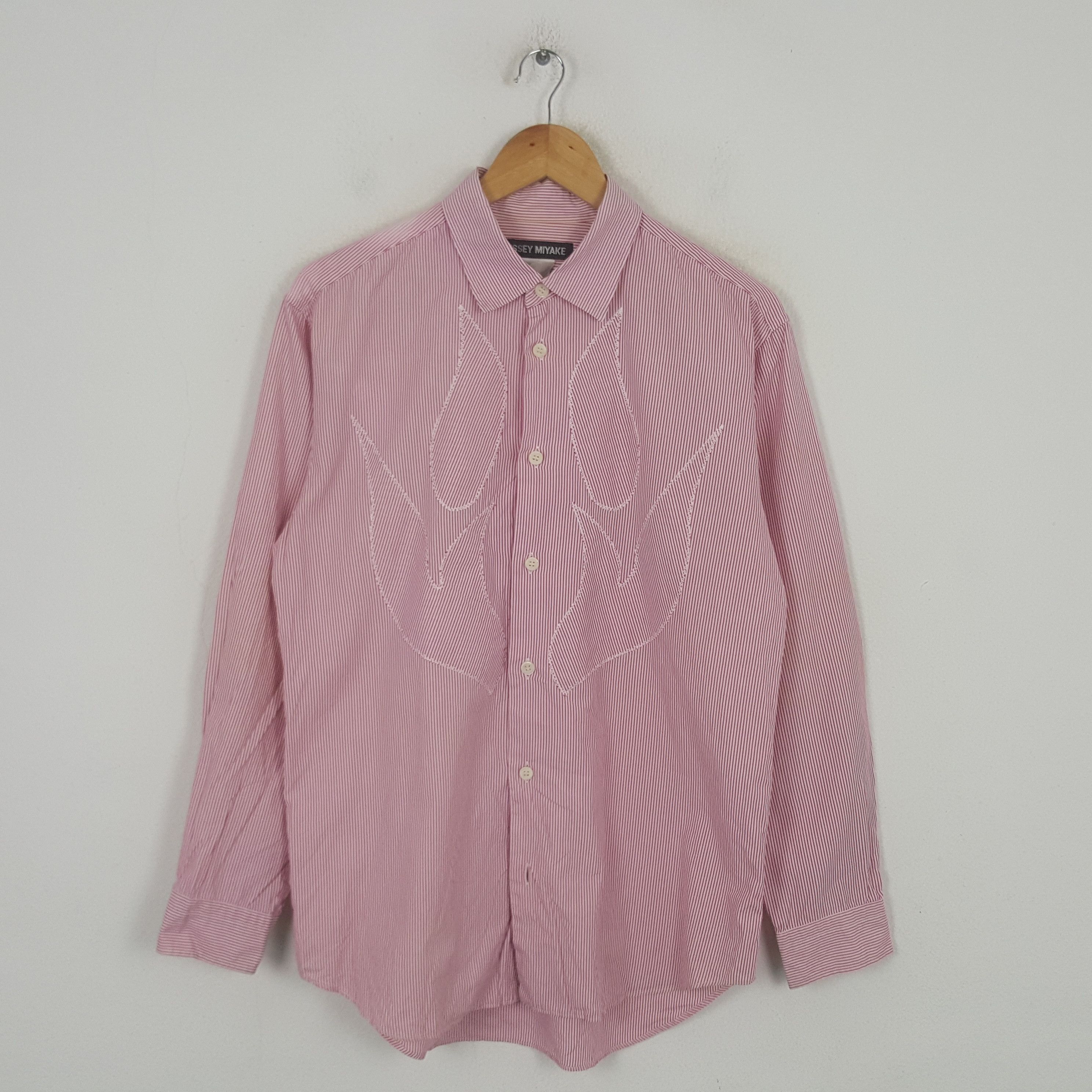 Issey Miyake Vintage Issey Miyake Japanese Designer Shirt C294N73 Size US L / EU 52-54 / 3 - 1 Thumbnail
