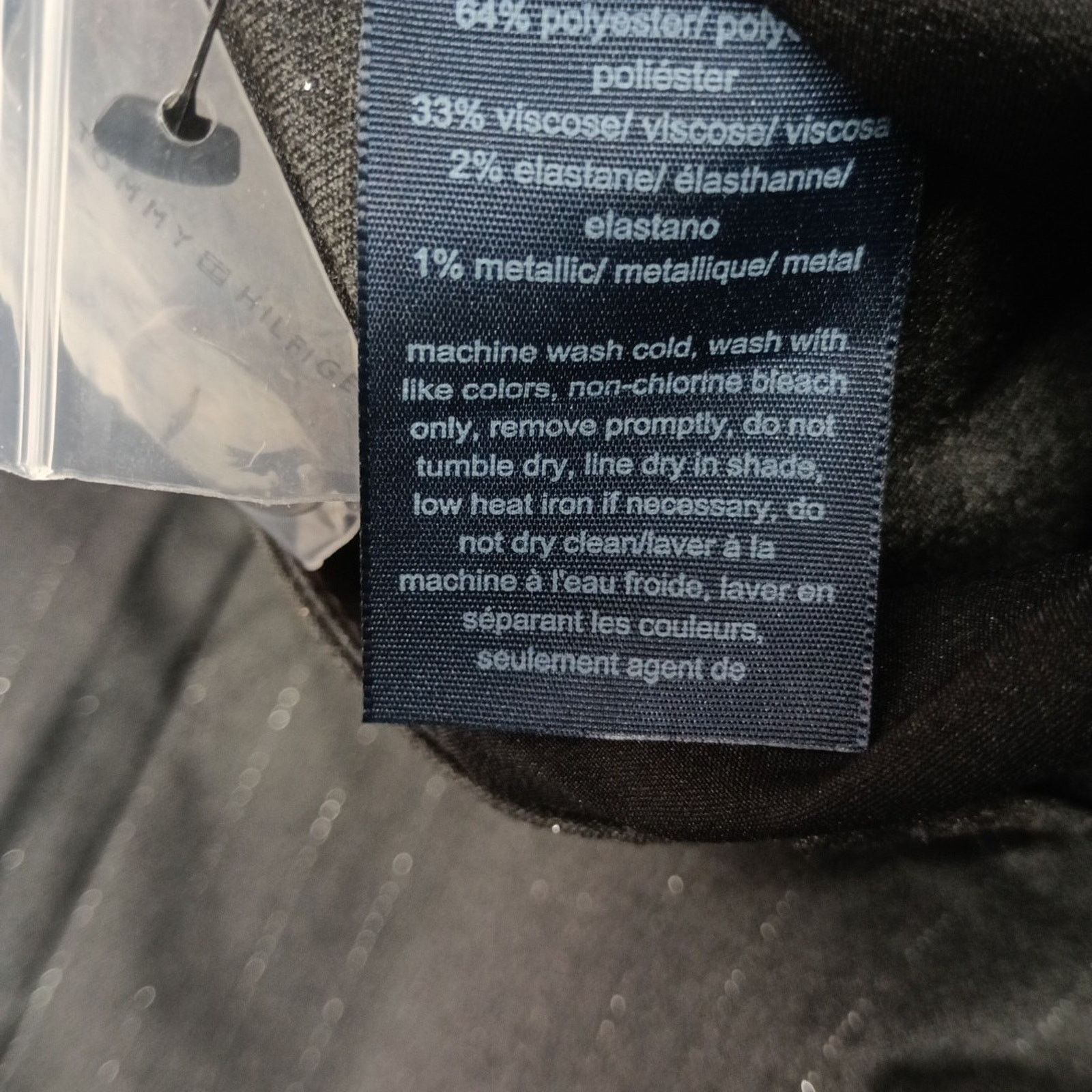 Tommy Hilfiger Tommy Hilfiger Women's Wide-Leg Cargo Pants Size 2 Gray Stri Size 26" / US 2 / IT 38 - 7 Thumbnail