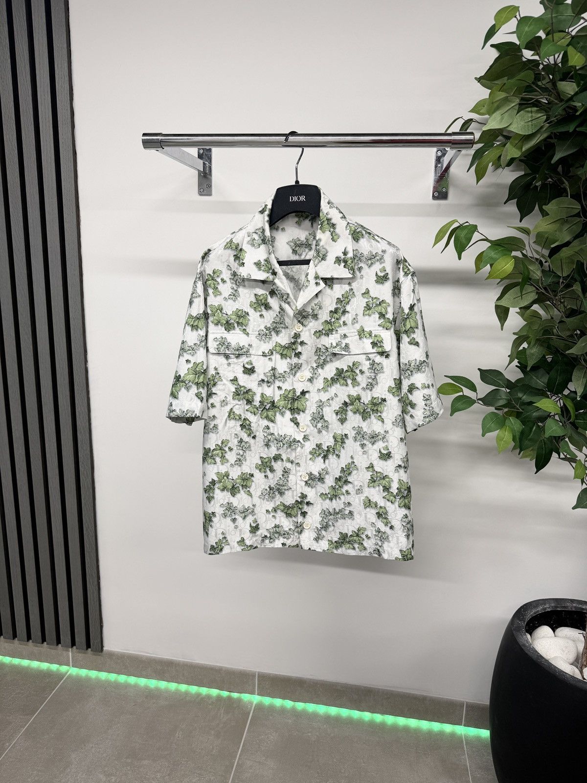 Dior Dior x Amoako Boafa Oblique Leaf Shirt In Green RRP £1055 Size US M / EU 48-50 / 2 - 1 Thumbnail