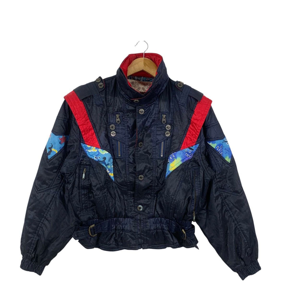 Descente Vintage DESCENTE WINDEX PRO Paisley AOP Winter Ski Jacket Size M / US 6-8 / IT 42-44 - 5 Thumbnail