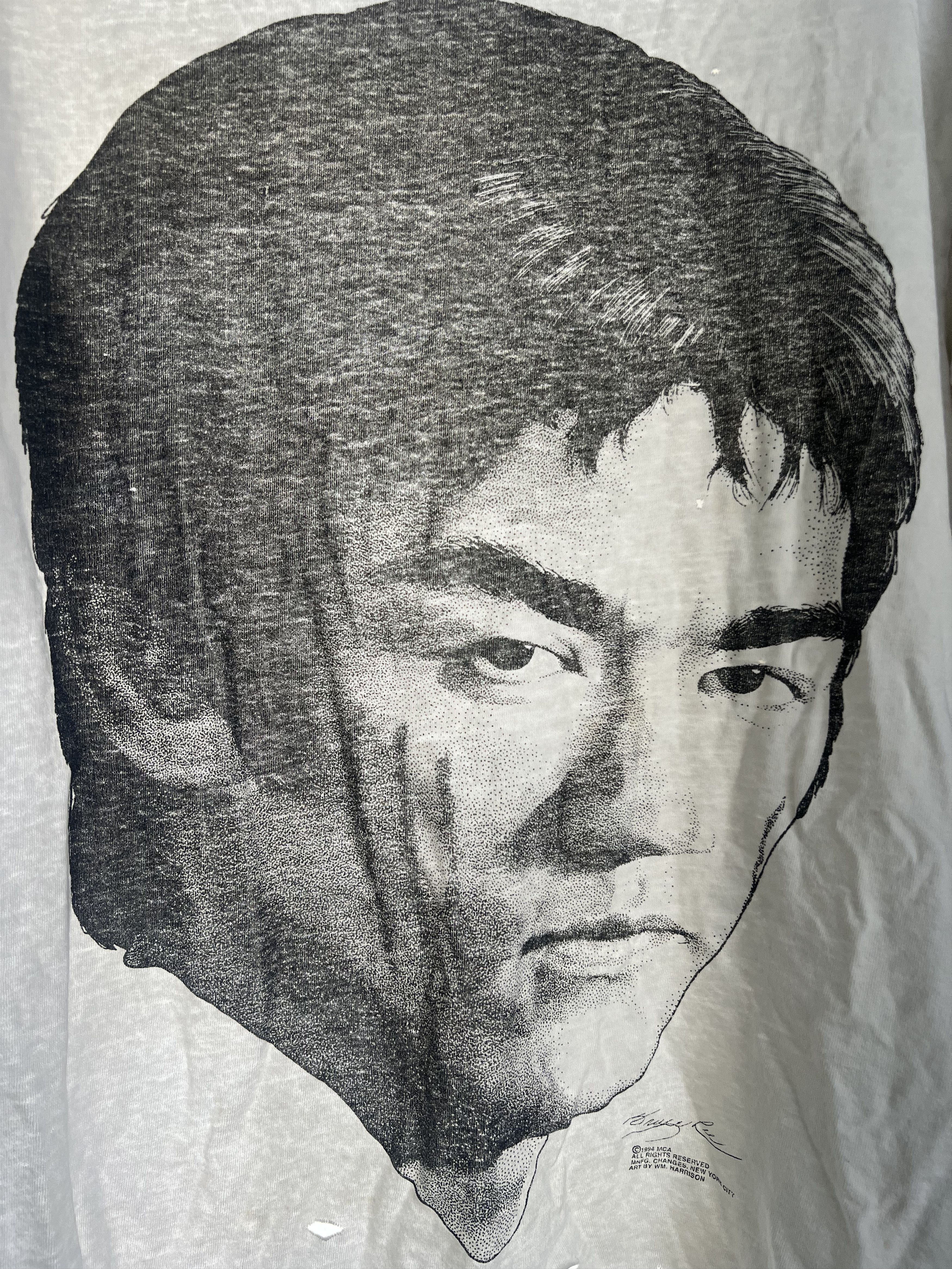 Vintage Vintage 1994 Bruce Lee 'Enter The Dragon' Face Tee Size US XL / EU 56 / 4 - 2 Thumbnail