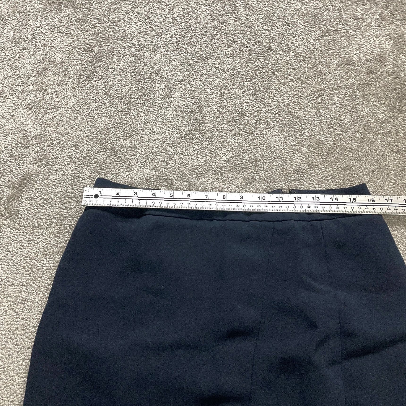 Talbots Talbots Pencil Skirt Women’s 10P Navy Blue Knit Polyester Short Solid Office Workwear Mens? Women? Size 32" / US 10 / IT 46 - 6 Thumbnail