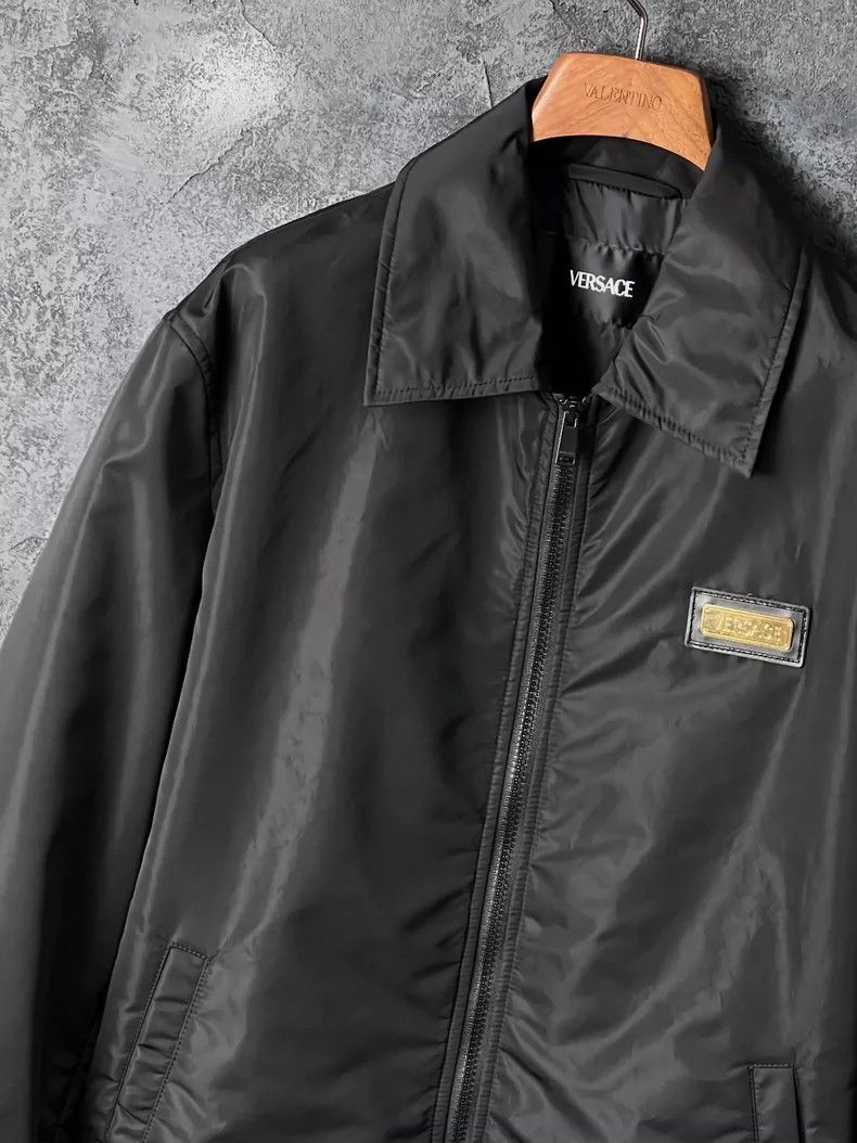 Versace Versace Leather logo lapel jacket Size S / US 4 / IT 40 - 5 Thumbnail