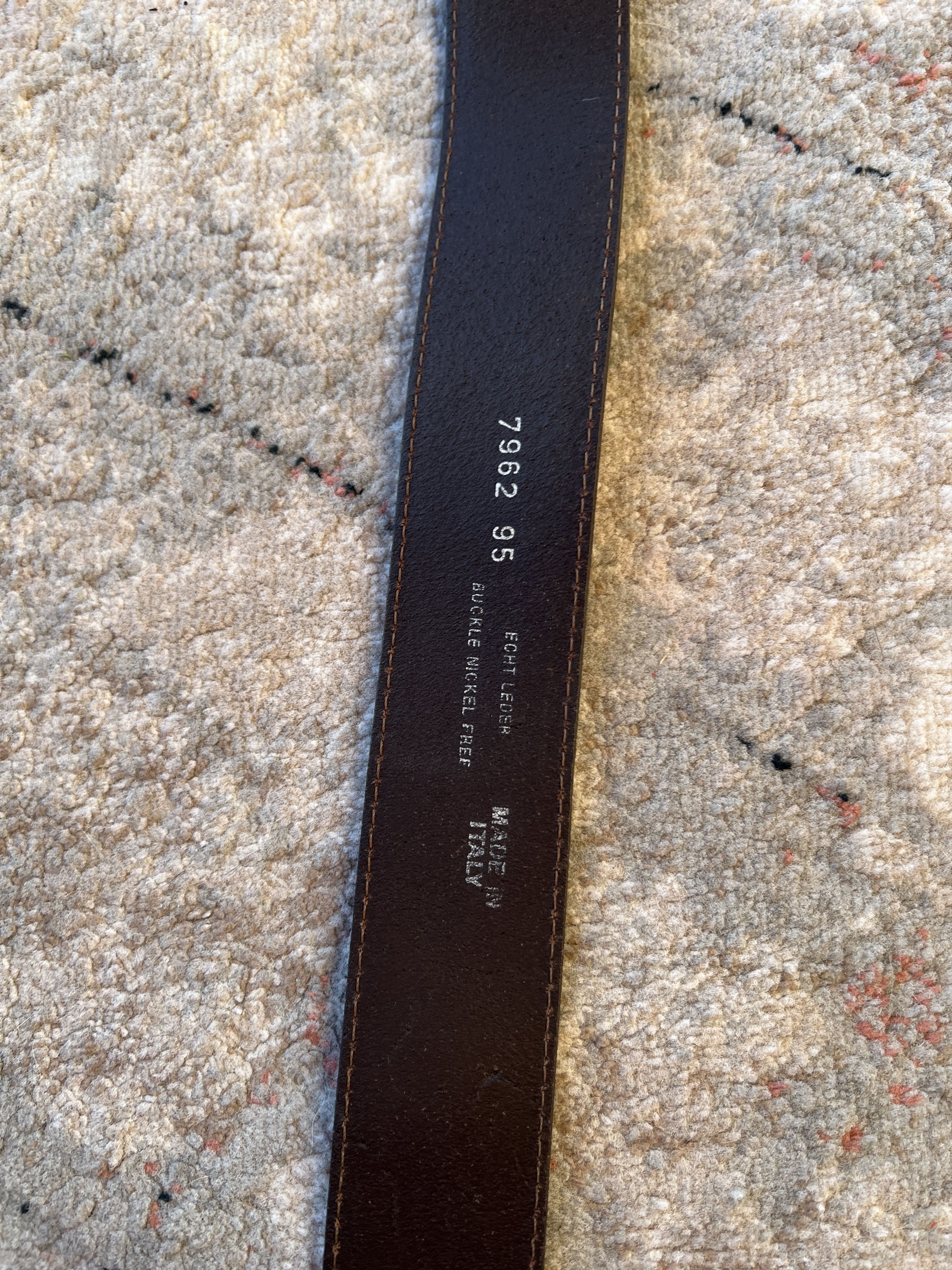 Leather Vintage Leather Belt Size ONE SIZE - 4 Thumbnail