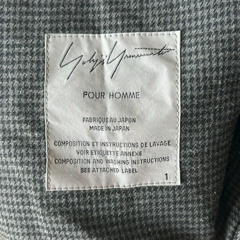 Yohji Yamamoto Yohji Yamamoto size 1 13ss houndstooth chain knot suit 2501 Size 38R - 7 Thumbnail