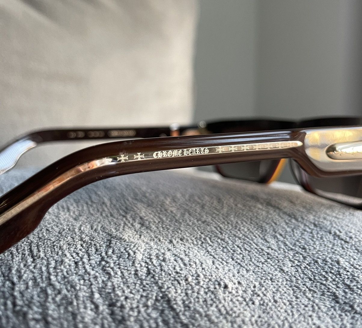 Chrome Hearts Chrome Hearts Sunglasses Brown Size ONE SIZE - 21 Thumbnail