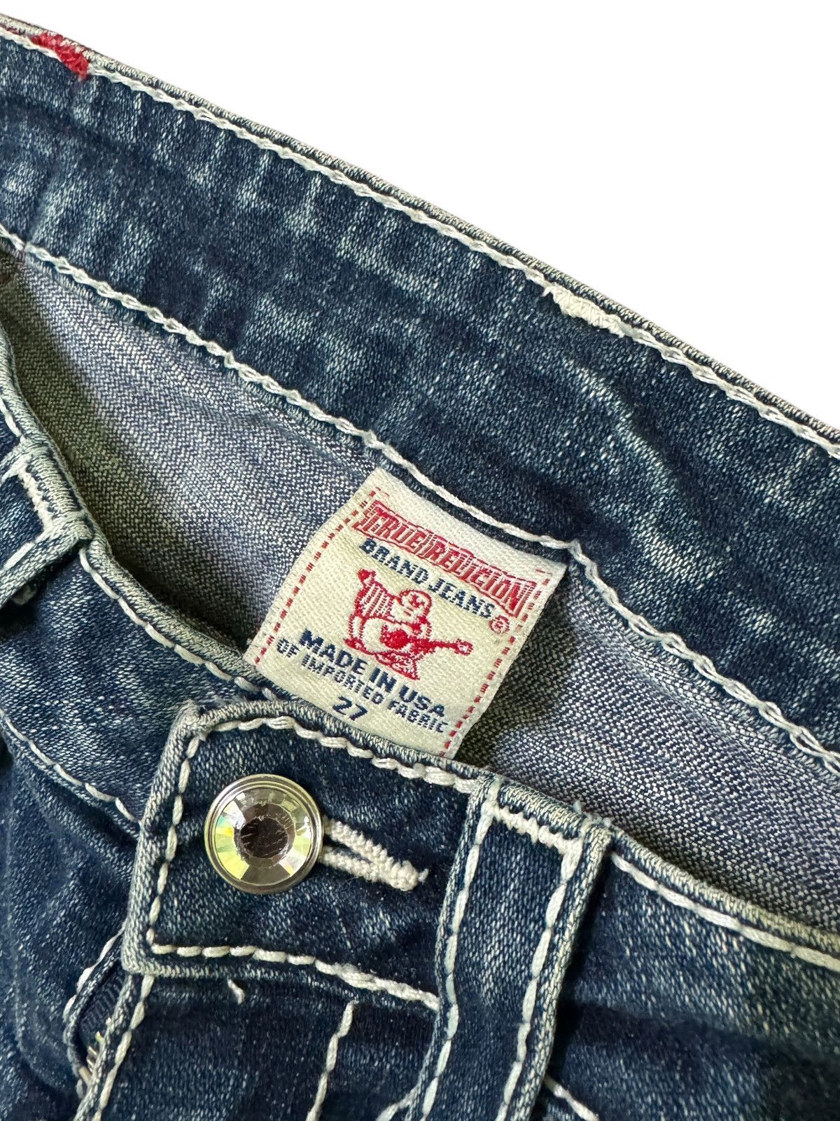 True Religion Flared TRUE RELIGION with White Stitching Low Rise jeans Size 28" / US 6 / IT 42 - 13 Thumbnail