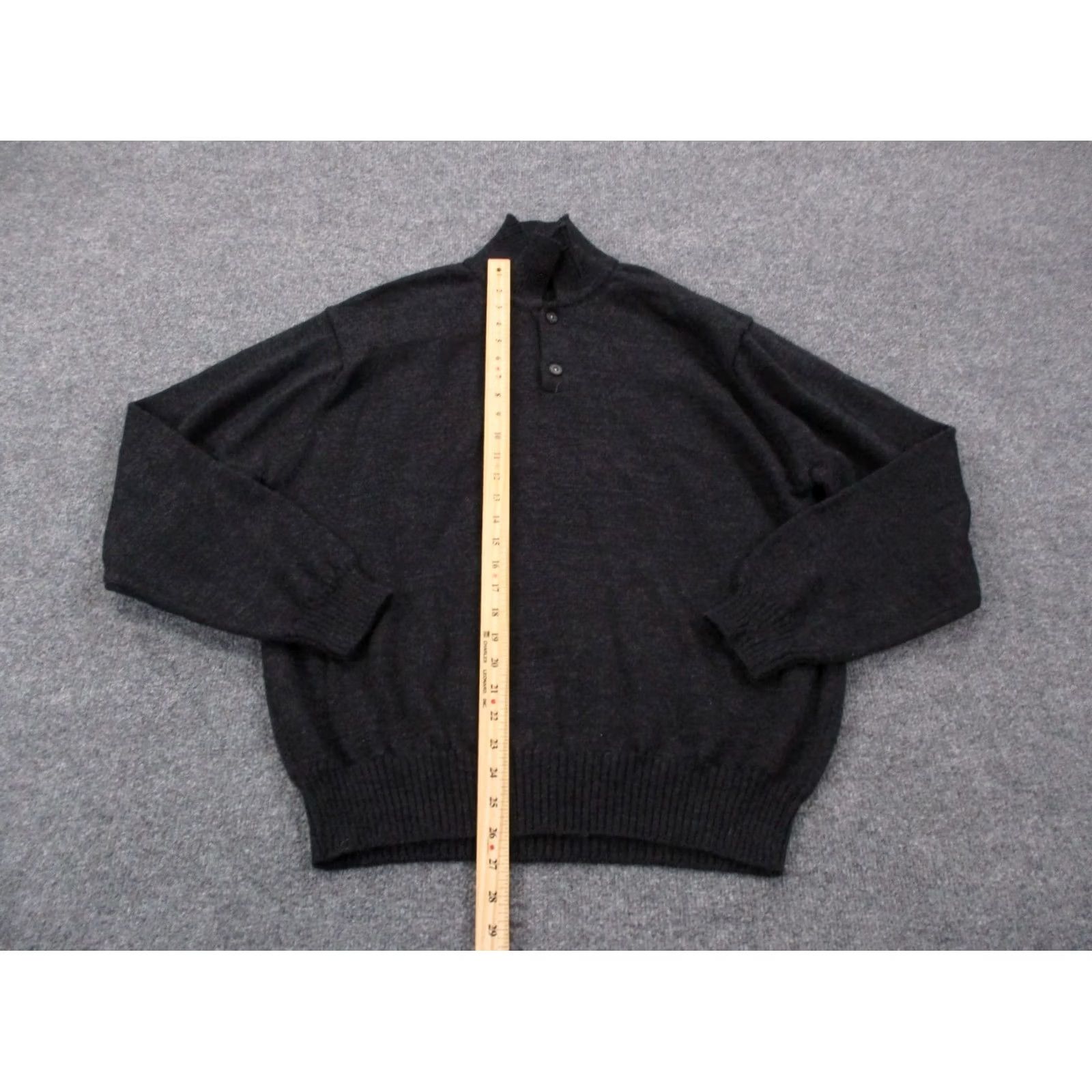 Brooks Brothers Brooks Brothers Sweatshirt? No, Sweater Mens M Black Wool Henley Jumper Pullover Fashion Pullover Sweater Mens Brooks Brothers Size US M / EU 48-50 / 2 - 3 Thumbnail