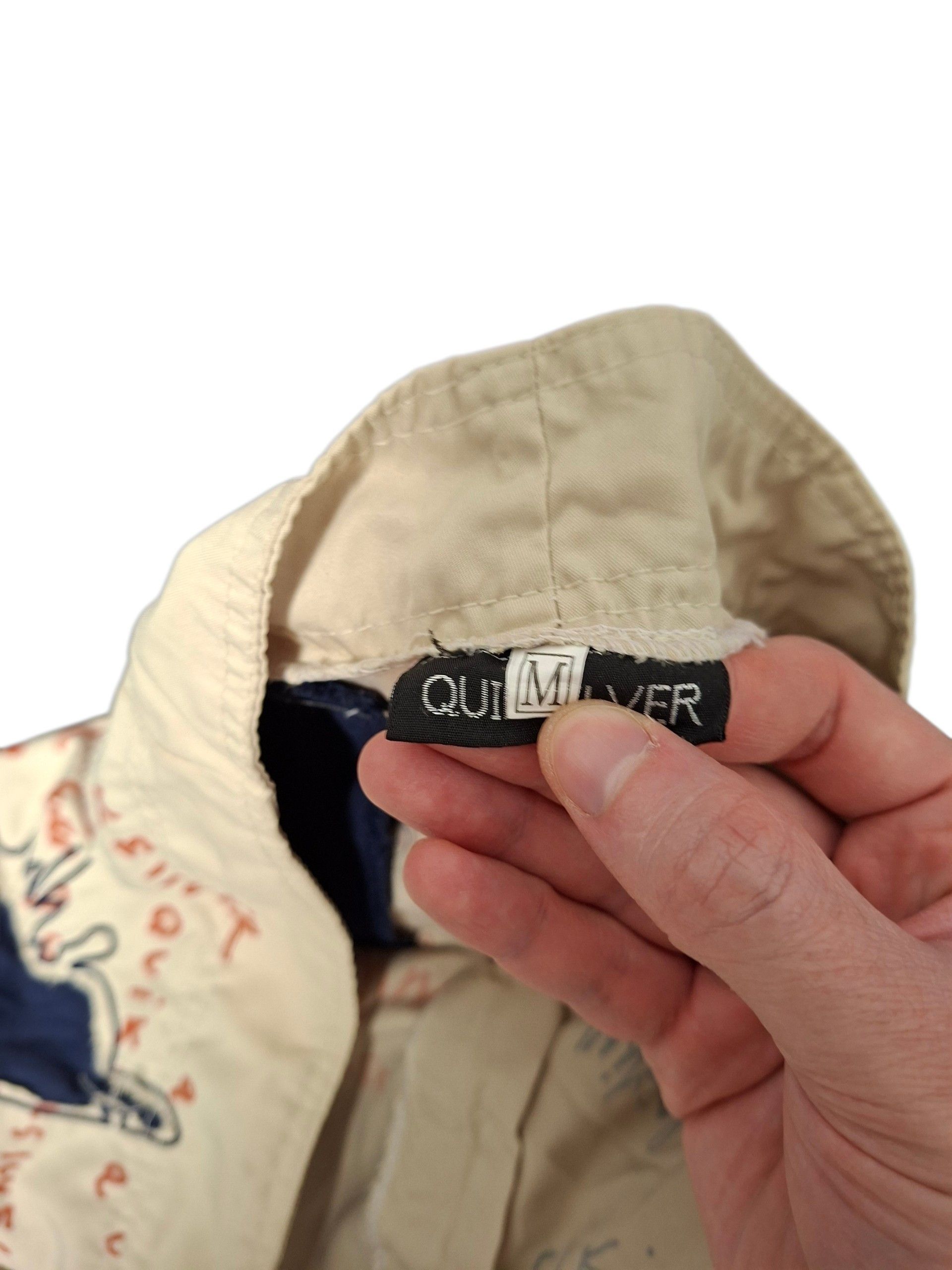 Quiksilver QUIKSILVER VINTAGE BIG LOGO NYLON SURF STYLE SHORTS Size US 32 / EU 48 - 3 Thumbnail