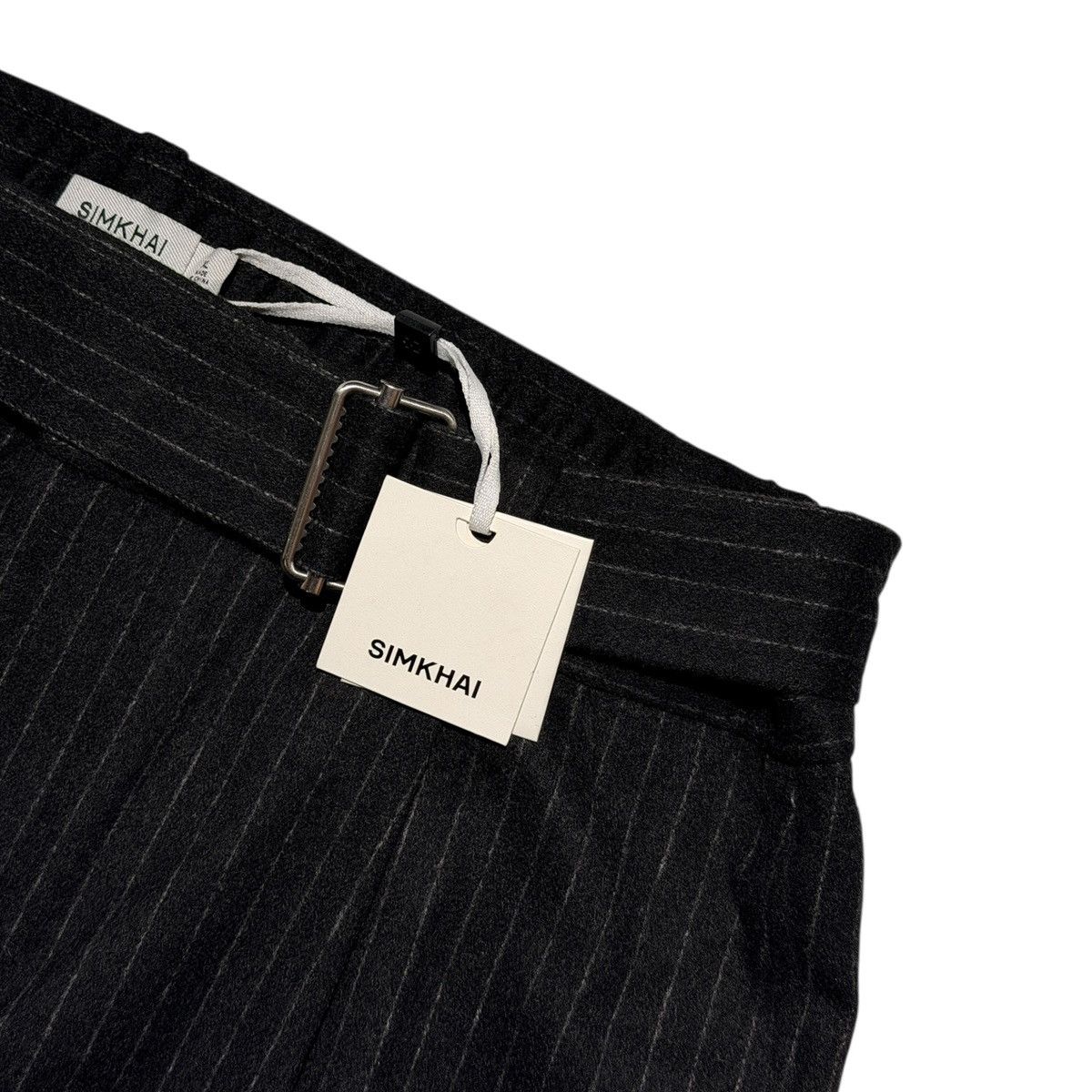 Simkhai Pinstripe belted adjustable waist pant Size US 34 / EU 50 - 2 Thumbnail