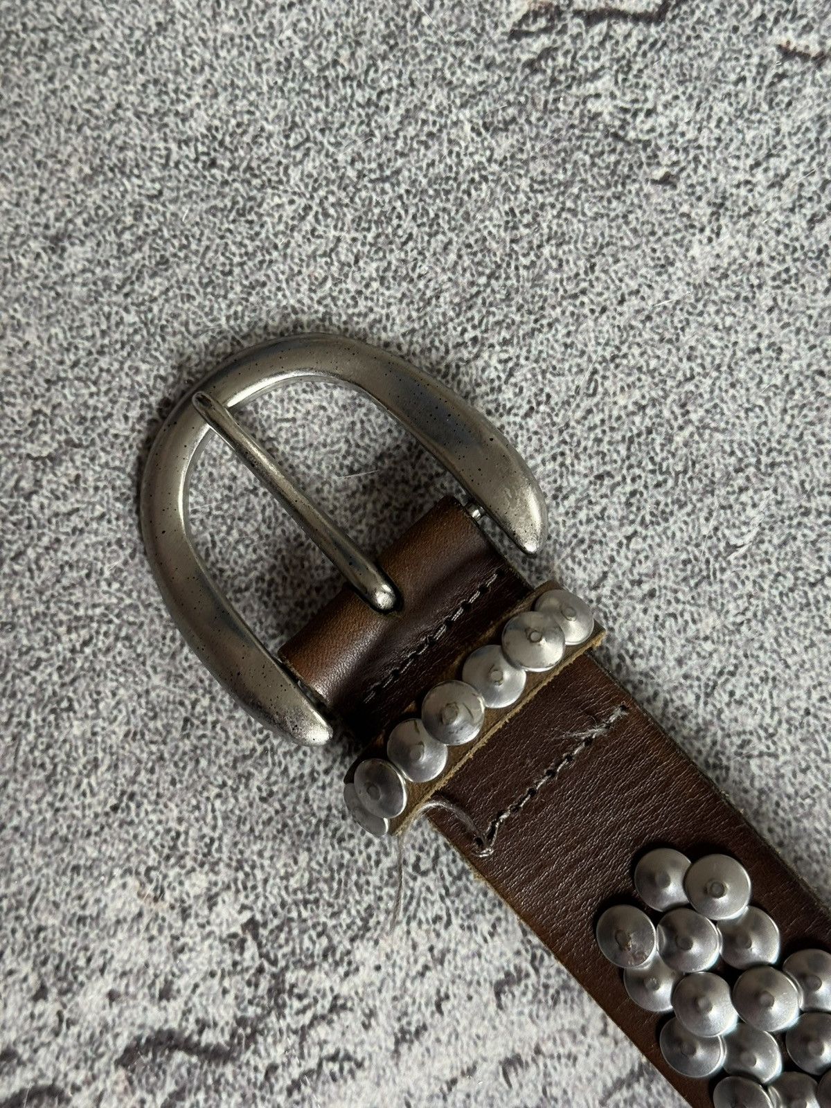 If Six Was Nine Retro leather metal rhinestones belt Y2K L.G.B. 90s opium Size ONE SIZE - 11 Thumbnail