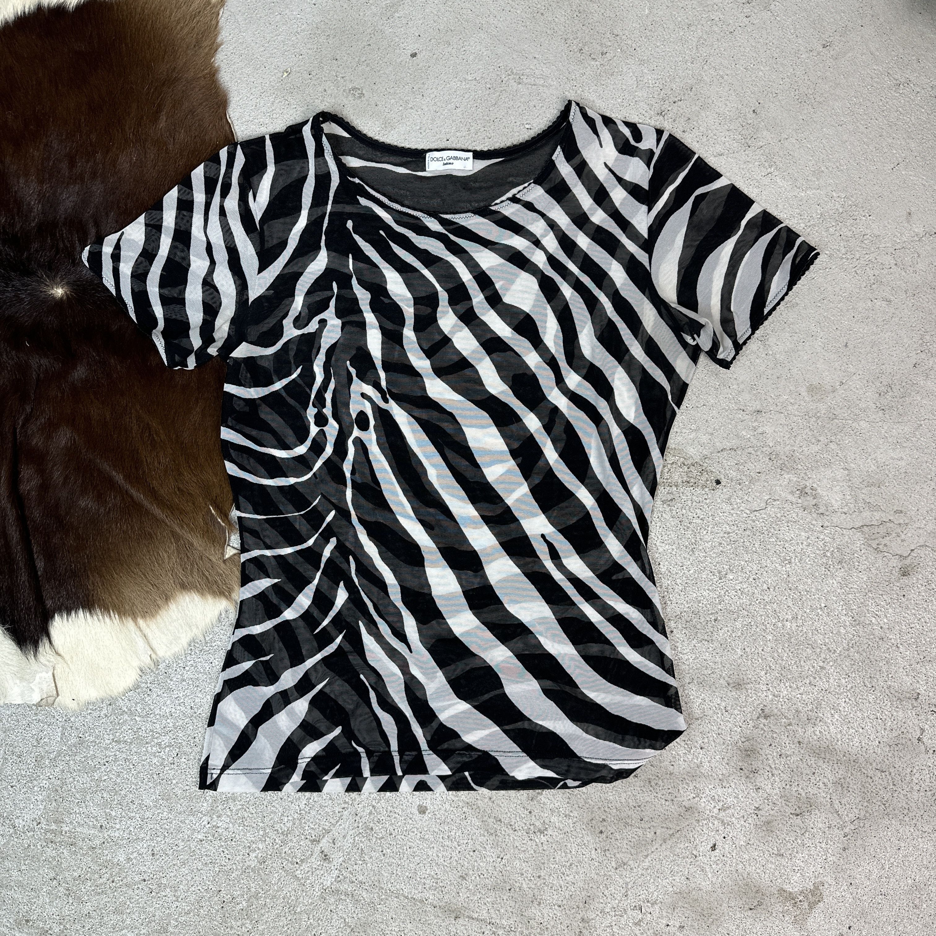 Dolce & Gabbana Vintage Dolce & Gabbana T-shirt Zebra Print Size S / US 4 / IT 40 - 2 Thumbnail