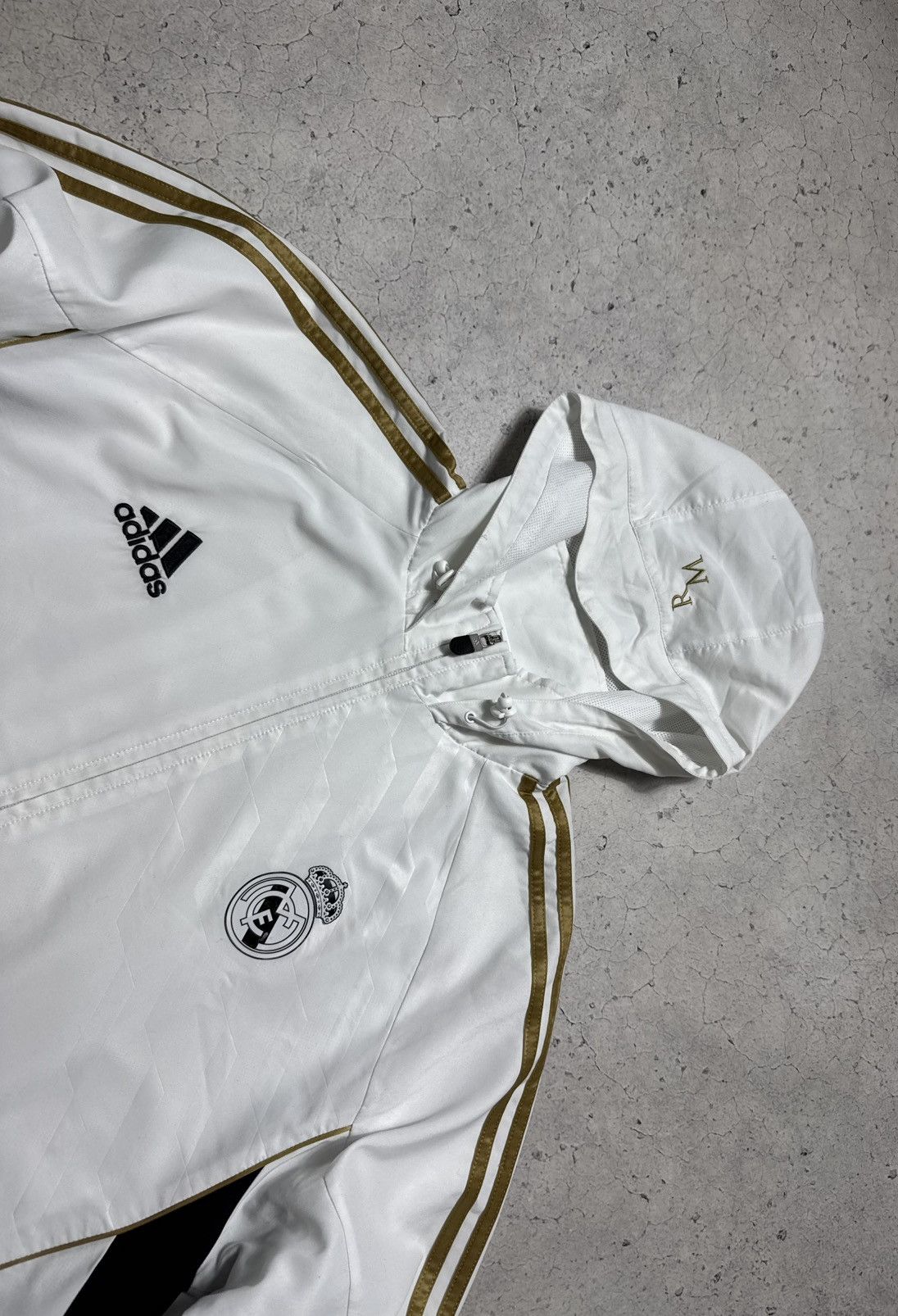Adidas Adidas FC Real Madrid Vintage Nylon Football Track Suit Size US XL / EU 56 / 4 - 5 Thumbnail