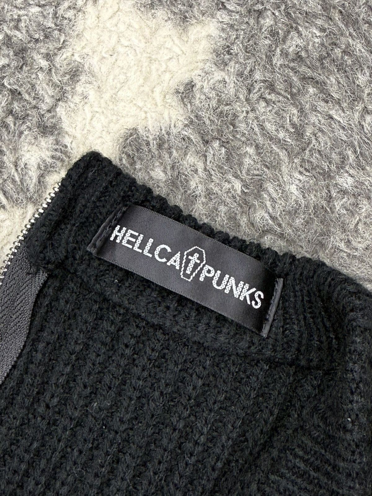 Seditionaries HELLCAT PUNKS Split Zipper Knitwear Rare Design Size US L / EU 52-54 / 3 - 5 Thumbnail