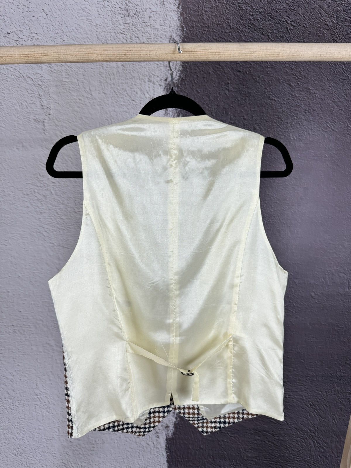 Paoloni Paoloni Houdstooth Quarantasei Classic vest waistcoat Size 36R - 7 Thumbnail