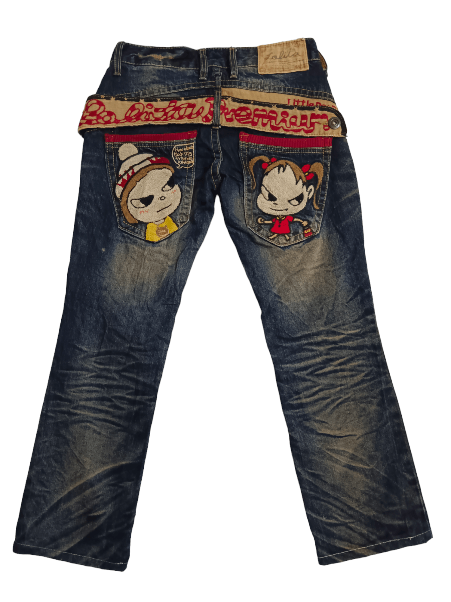 yoshie inaba 🔥DOPE🔥YOSHITOMO NARA LOLITA Vintage Cropped Rusty Jeans Size US 28 / EU 44 - 2 Thumbnail