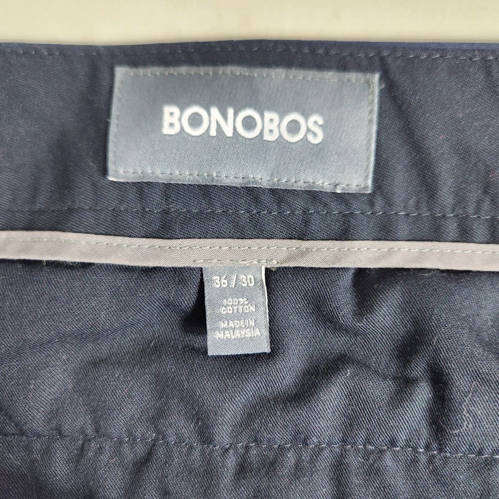 Bonobos Bonobos Weekday Warrior Dress Pants Mens 36x27.5 Blue Straight Leg Regular Stretch Twill Casual Business Size US 36 / EU 52 - 7 Thumbnail