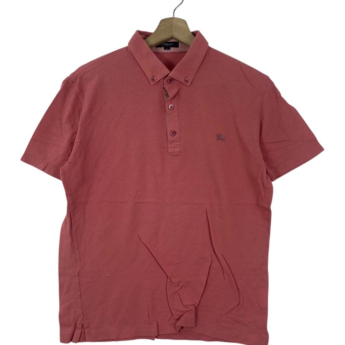 Burberry Vintage BURBERRY LONDON Embroidered Prorsum Polo Tee Shirt Size L / US 10 / IT 46 - 5 Thumbnail