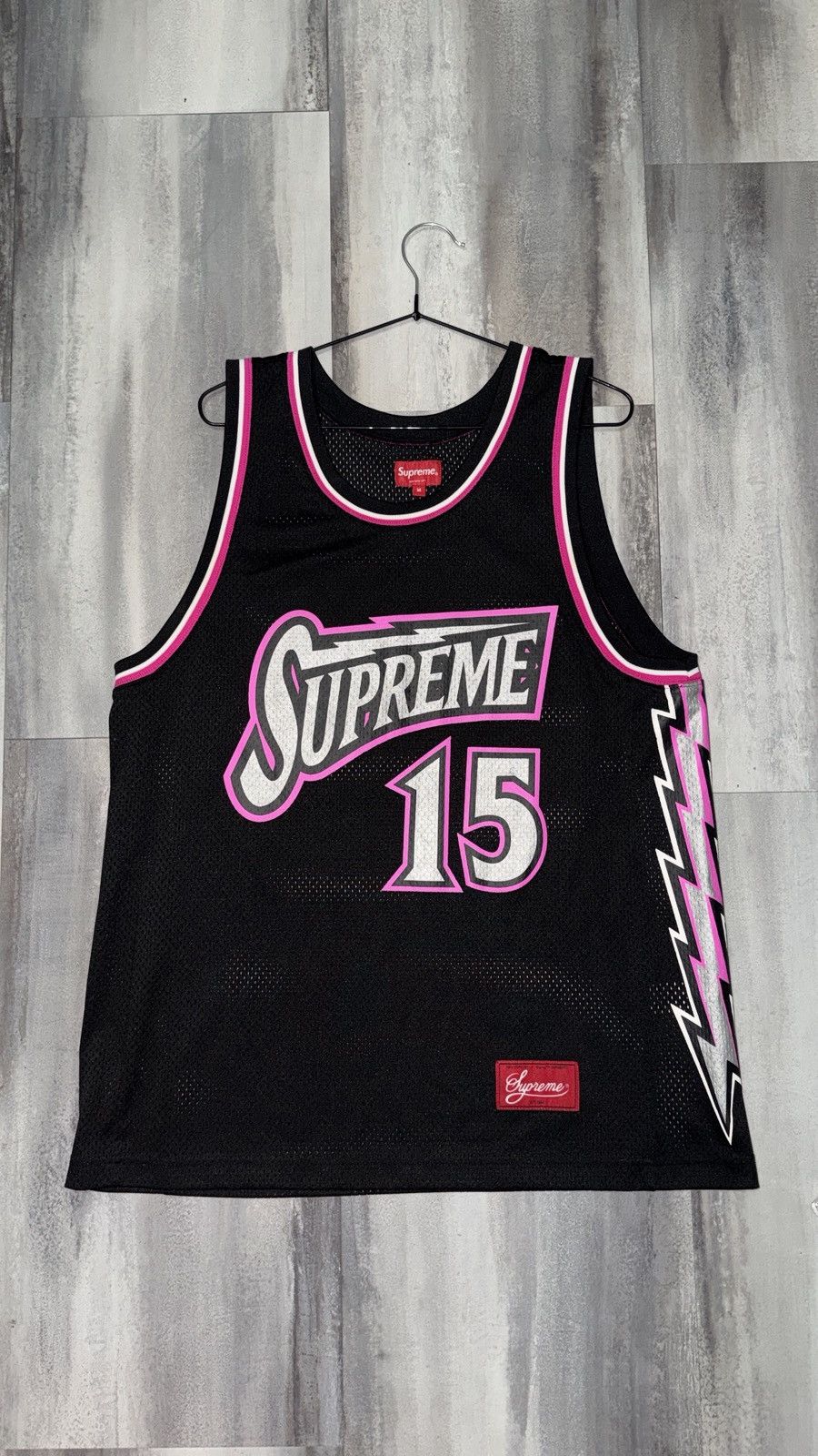 Supreme Bolt Basketball Jersey | Grailed