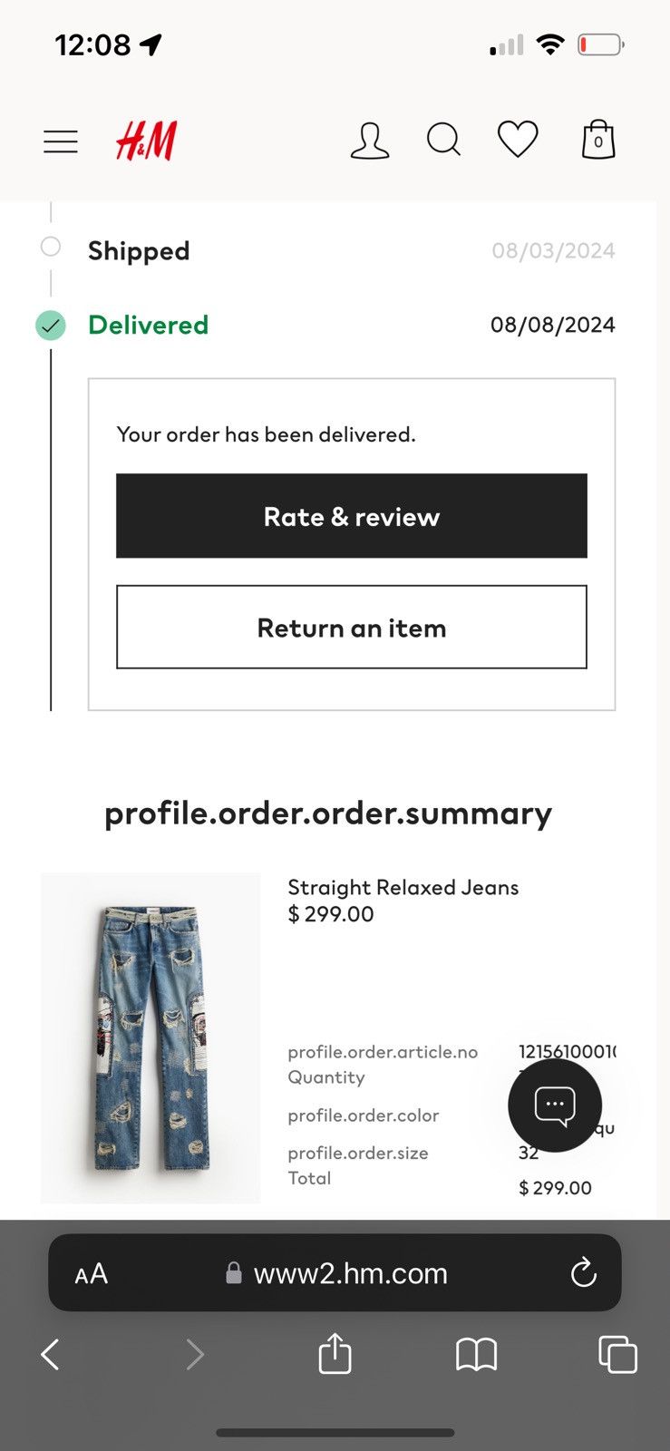Ev Bravado × H&M Ev bravado H&M straight relaxed jeans size 32 Size US 32 / EU 48 - 8 Thumbnail