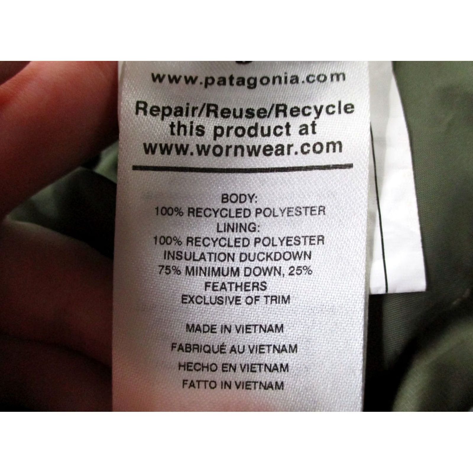 Patagonia Patagonia Jacket Womens XS Green Duck Down Puffer Quilted Outdoors Camping 28409 Size XS / US 0-2 / IT 36-38 - 7 Thumbnail