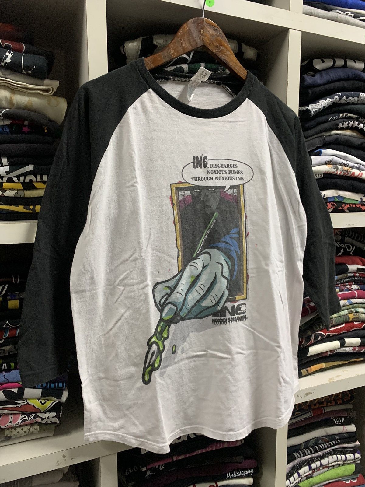 Vintage Vintage INC Noxxx Sreaming Shirt Size US L / EU 52-54 / 3 - 4 Thumbnail