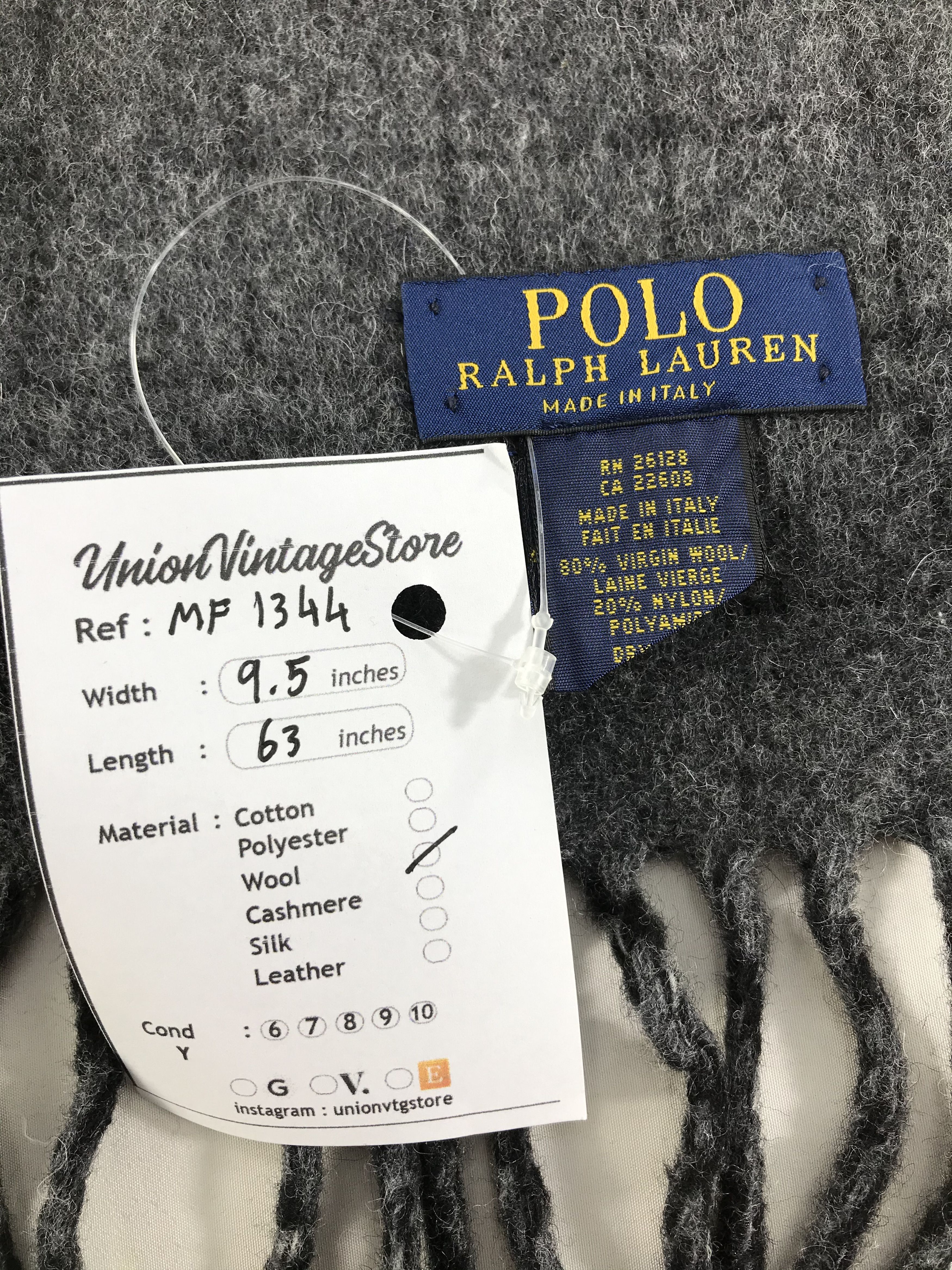 Polo Ralph Lauren Vintage Polo Ralph Lauren Scarf/Muffler/Neckwear MF1344 Size ONE SIZE - 5 Thumbnail