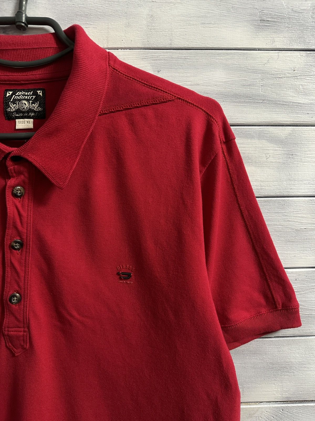 Diesel Rare Vintage Luxury Polo Diesel Industries Small Logo. Size US XL / EU 56 / 4 - 2 Thumbnail