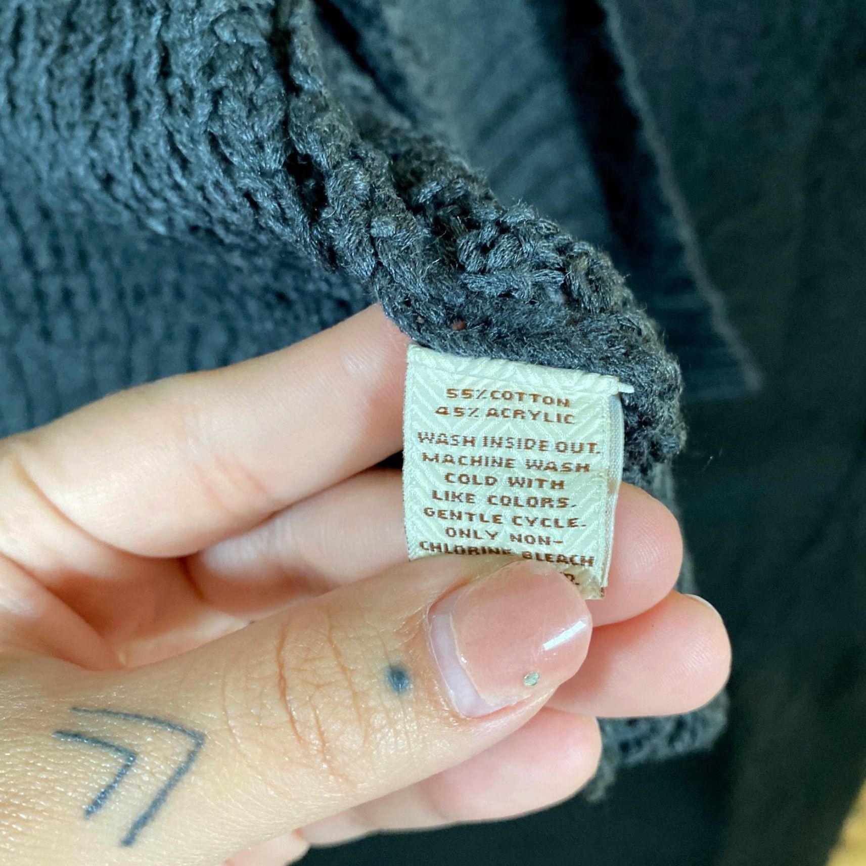 Vintage SONOMA Cardigan Sweater M Gray Open-Knit Cotton Blend Short Sleeve Fall Winter Casual Workwear Womens Size M / US 6-8 / IT 42-44 - 7 Thumbnail