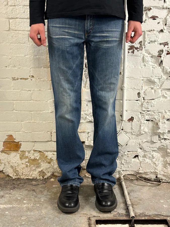 Roberto Cavalli AW2005 Roberto Cavalli Leopard Interior Blue Denim Jeans Size US 32 / EU 48 - 2 Thumbnail