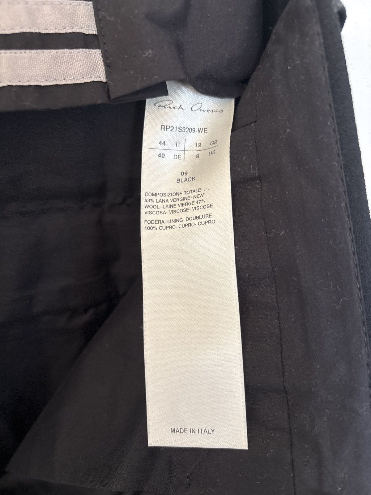 Rick Owens RICK OWENS CROPPED TROUSERS S/S21 Size US 30 / EU 46 - 4 Thumbnail