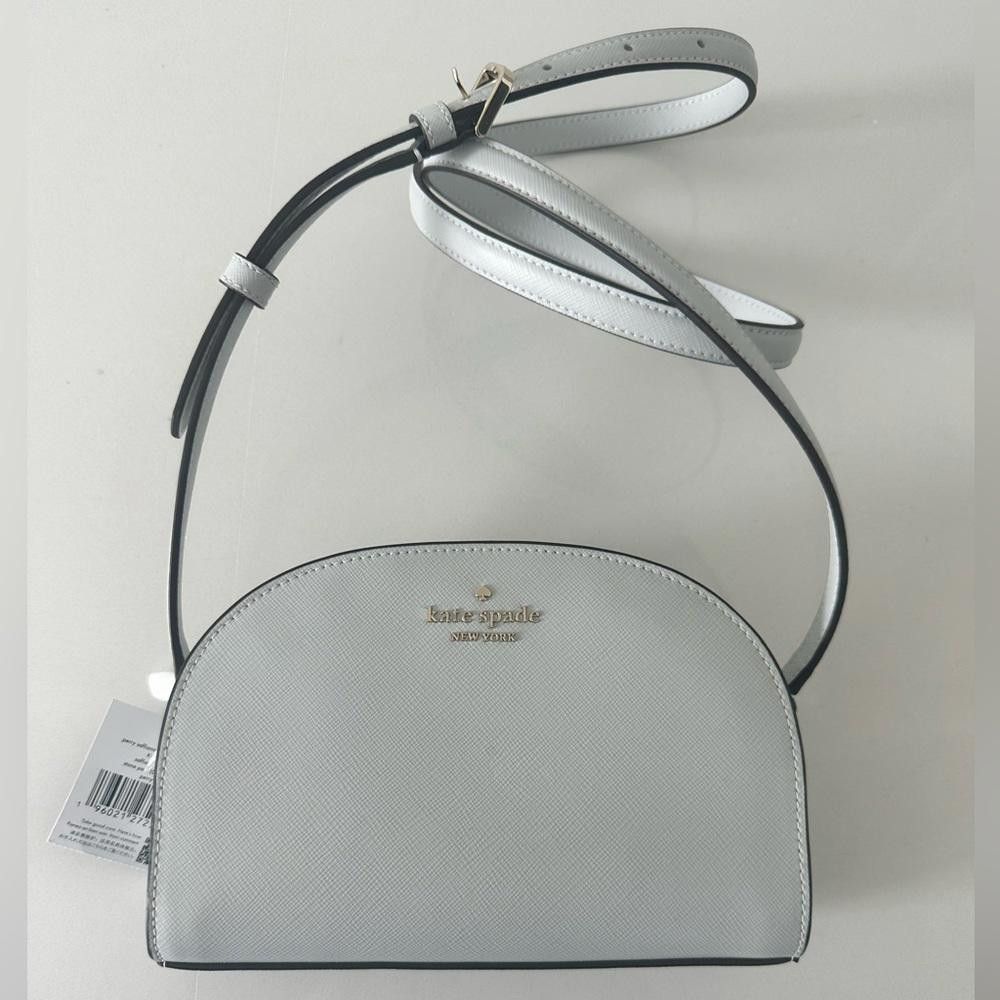 Kate Spade Kate Spade Perry Leather Crossbody Light Gray Stone Path Size ONE SIZE - 5 Thumbnail