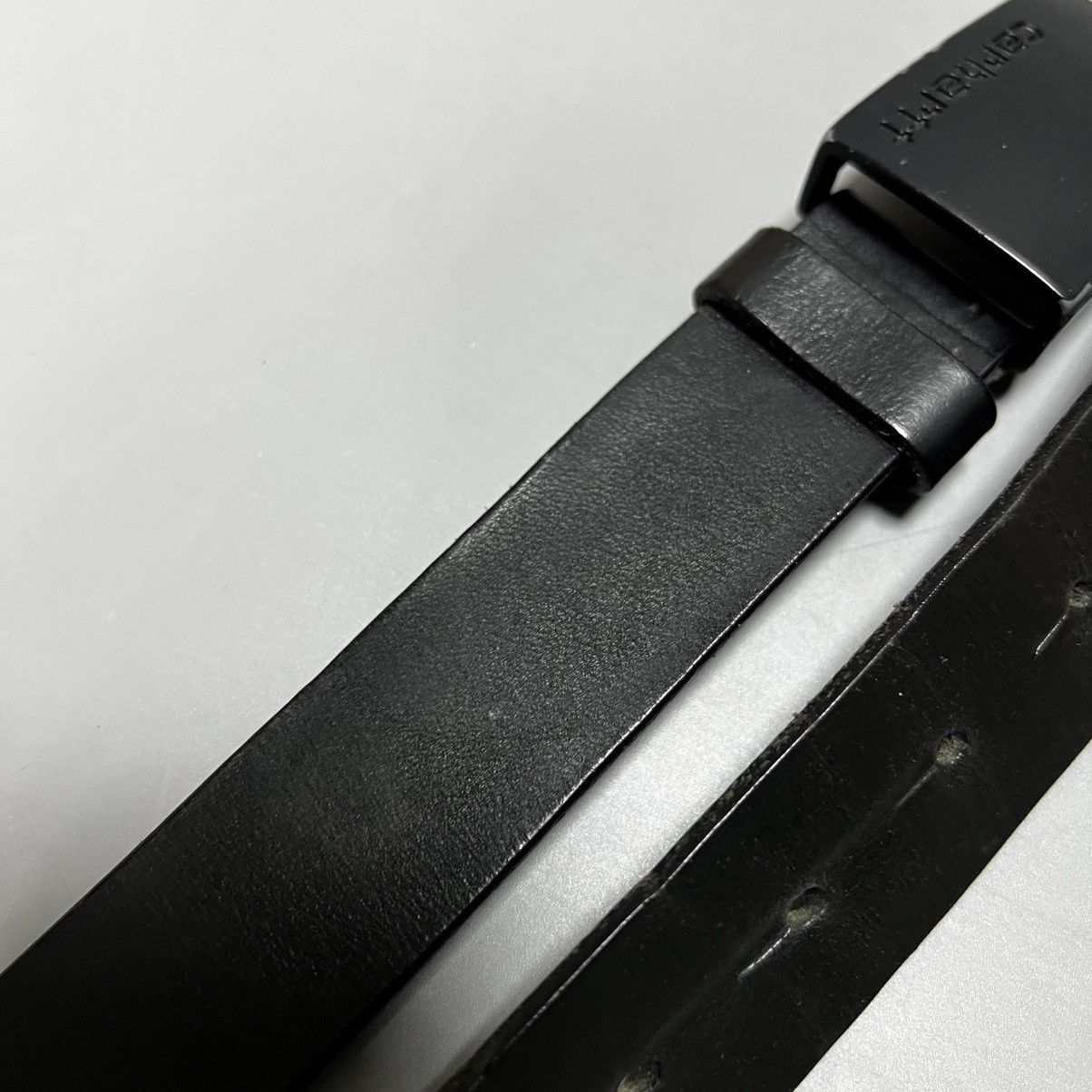 Carhartt Carhartt Leather Belt Vintage Black Size ONE SIZE - 14 Thumbnail